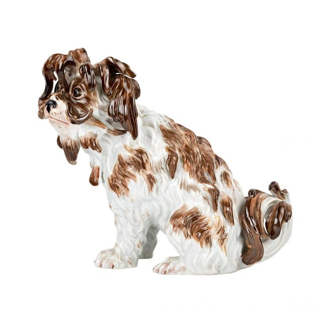 Meissen Porcelain Lapdog Figuirine For Sale - Image 6 of 8