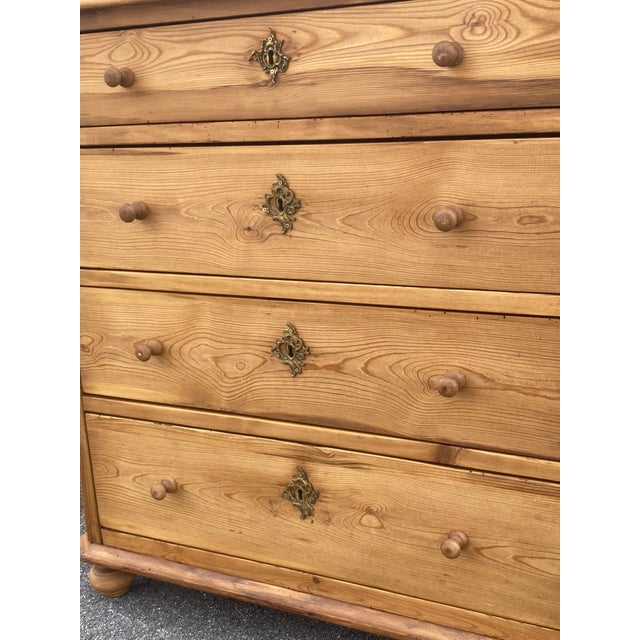 1910s Pine Chest of Four Drawers, France For Sale In Baltimore - Image 6 of 12