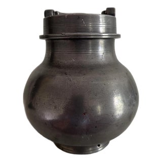 19th Century French Pewter Pot à Bouillon SOUP / SUSTENER POT For Sale