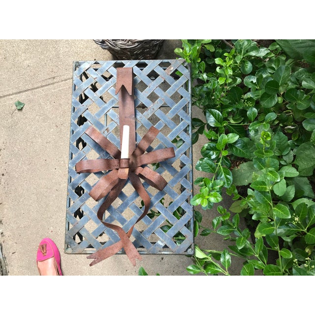 Rustic Bow Form Candlestick Wall Sconce For Sale - Image 4 of 6