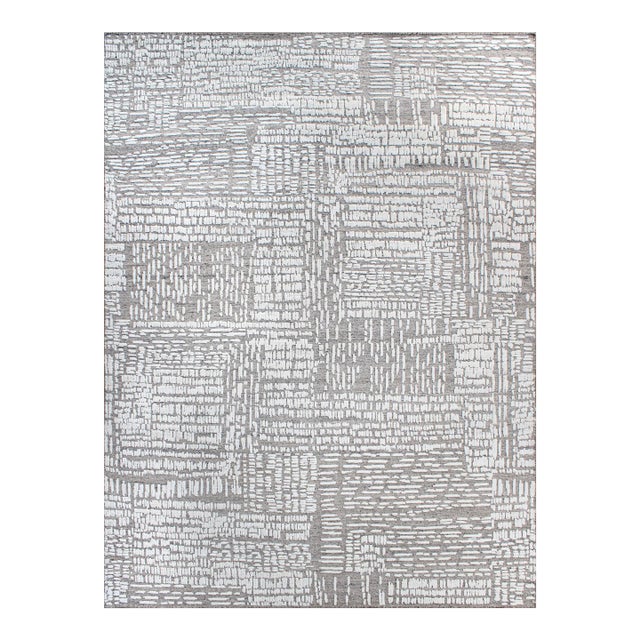 Handmade Modern Wool Rug. 09'00" X 12'03" For Sale
