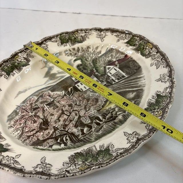 Johnson Brothers Vintage Johnson Brothers English Cottage Friendly Village Serving Platter For Sale - Image 4 of 7