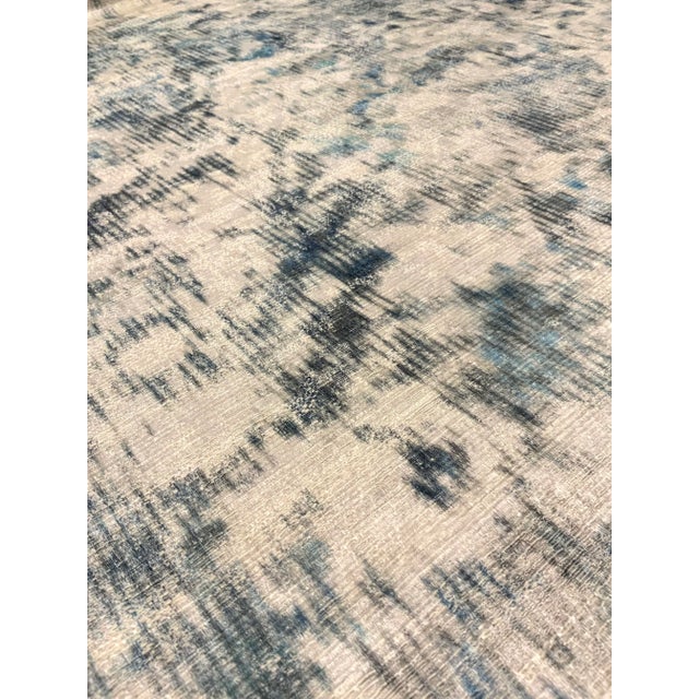 Abstract Romo: Black Edition. Narita - Monsoon 9070/02 Abstract Modern Designer Fabric - 4.5 Yards For Sale - Image 3 of 5