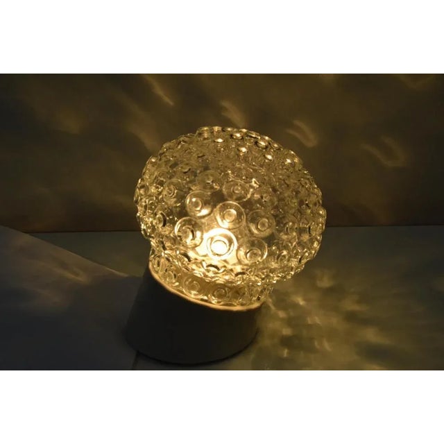 Glass Mid-Century Wall Lamp, 1960s For Sale - Image 7 of 11