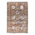 Vintage Distressed Handmade Geometric Rust Wool Rug For Sale