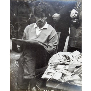 1950s Paris Street Artist Photograph For Sale