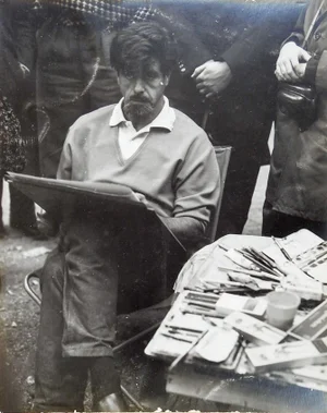 1950s Paris Street Artist Photograph