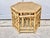 Wood Vintage Fretwork Style Bamboo Hexagon Shaped Coffee Table For Sale - Image 7 of 10