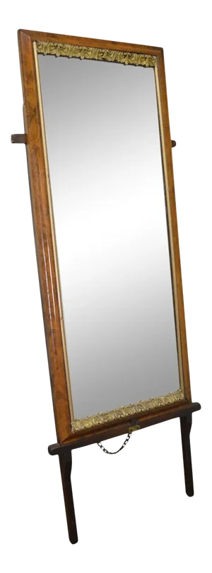 Antique Early 19th Century Louis XV Easel Floor Mirror