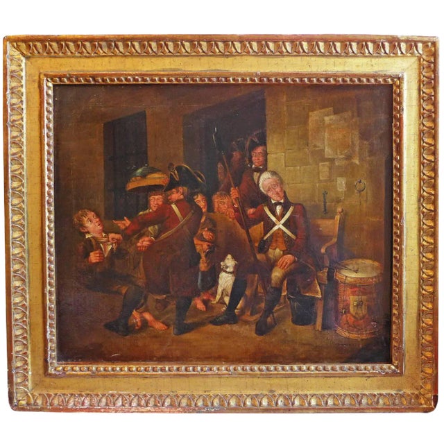 Oil Painting by British Caricaturist Henry W. Bunbury For Sale