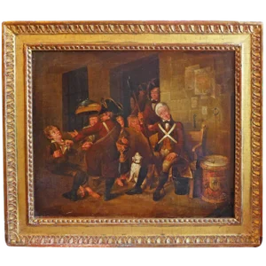 Oil Painting by British Caricaturist Henry W. Bunbury