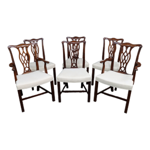 Hickory Chair Co. Chippendale Style Mahogany Dining Chairs – Set of 6