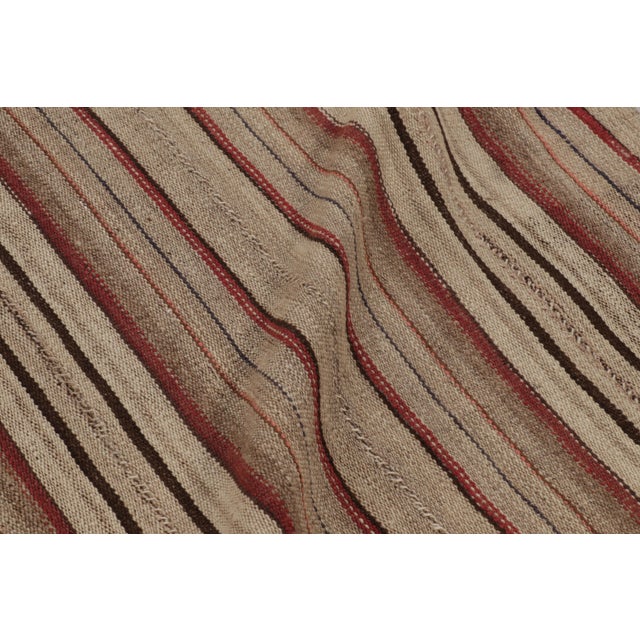 Vintage Persian Kilim, Tribal Rug in Polychromatic Stripes For Sale In New York - Image 6 of 7