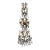 Single Vintage Beaded Wall Sconce For Sale