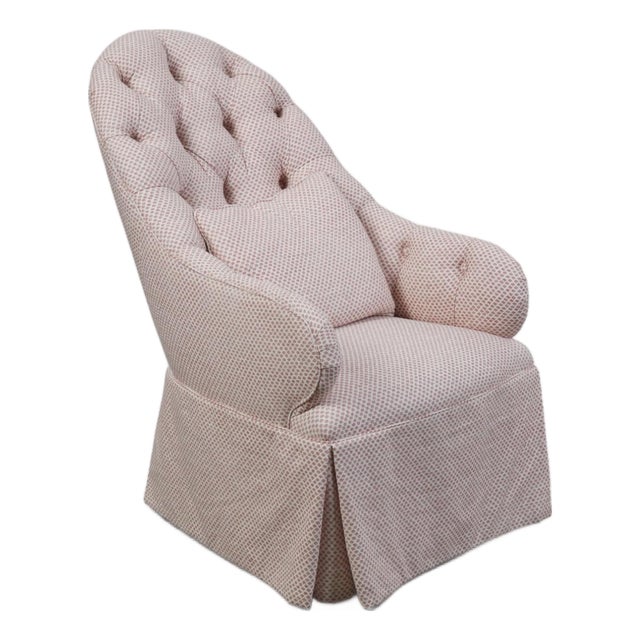 Rose Tarlow Fully Upholstered Tufted Langley Lounge Chair - 1 of 2 For Sale