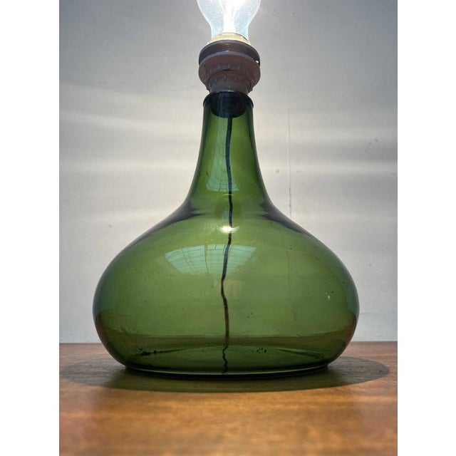 Mid-Century Modern Mid-Century Danish Glass Table Lamp from Holmegaard, 1960s For Sale - Image 3 of 18