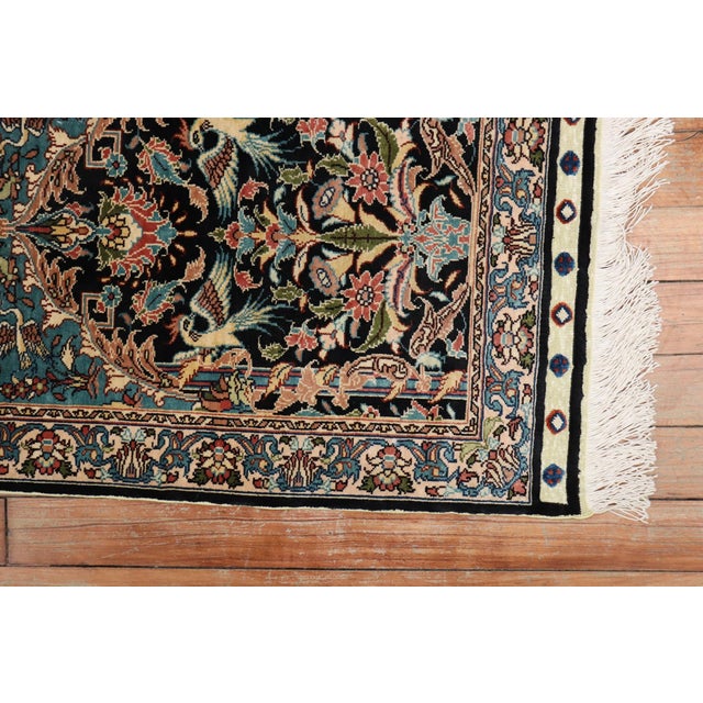 Superfine Turkish Keyseri Signed Silk Rug no. j2069 For Sale - Image 4 of 6