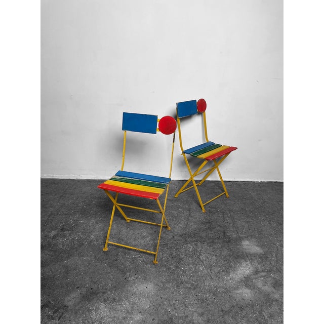 Postmodern Bistro Chair by Denis Balland for Fermob, France, 1985 For Sale - Image 5 of 12