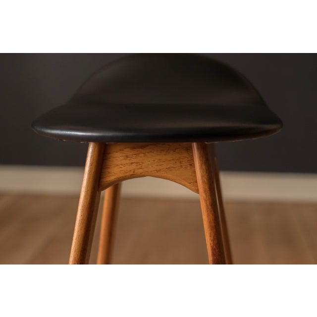 Vintage Danish Teak Bar Stool by Erik Buch for o.d. Mobler For Sale - Image 9 of 10