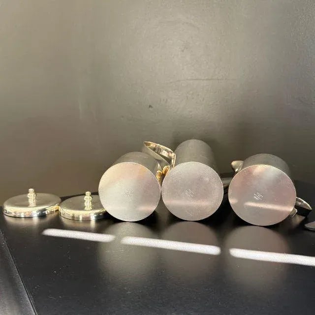 Metal Mid-Century Silver by Boardman, Modernist Coffee Service With Tray, Six Piece Set For Sale - Image 7 of 18