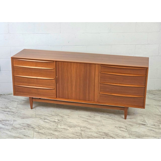 1960s 1960s Danish Modern 13 Drawer Dresser by Svend Madsen for Falster For Sale - Image 5 of 11