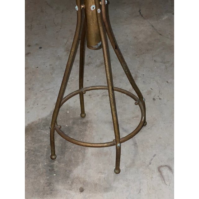 1950s Mid-Century Brass Coat Rack For Sale - Image 4 of 5