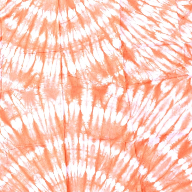 Early 20th Century Yoruba Tie Dyed Orange Textile Nigeria 62x47 inch For Sale In Denver - Image 6 of 7