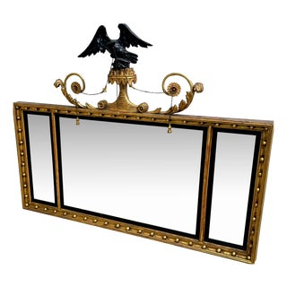 Regency Rectangular Giltwood Overmantle Mirror, 1820 For Sale