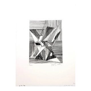 Jacques Villon - Two Cubist Vases - Original Etching 1946 For Sale