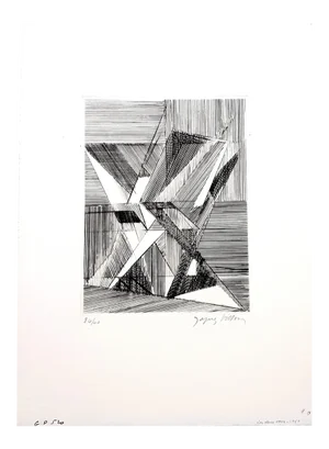 Jacques Villon - Two Cubist Vases - Original Etching 1946