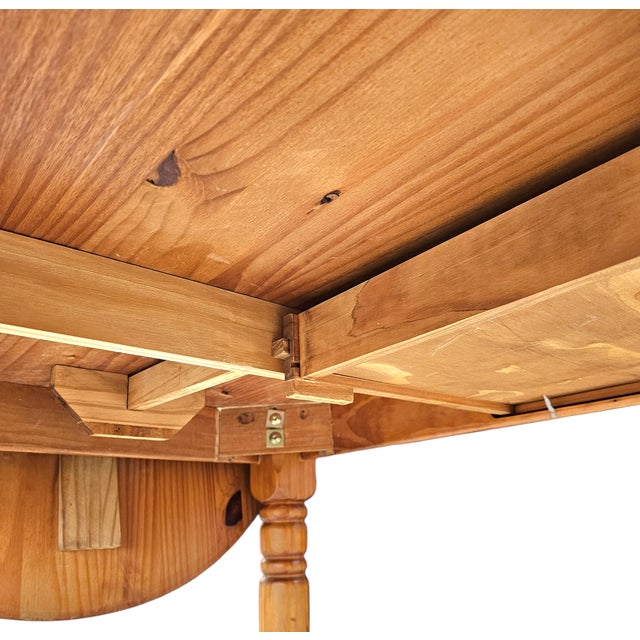 Oval Pine Extendable Dining Table, 1970s For Sale - Image 17 of 18