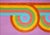 2026, Color Field Painting in Vivid Tones on Watercolor Paper, Triple Loop For Sale - Image 4 of 10