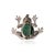 Not Yet Made - Made To Order Antique Style Oxidized Silver & 15.25 Ct Natural Emerald Diamond Frog Brooch Pendant For Sale - Image 5 of 14