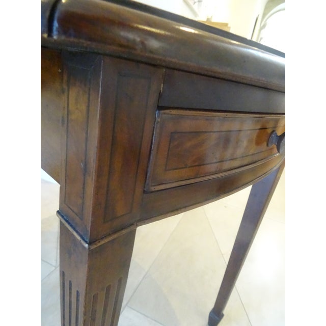 Mid 20th Century Elegant Banded Inlay American Dropleaf Pembroke Table For Sale - Image 9 of 13