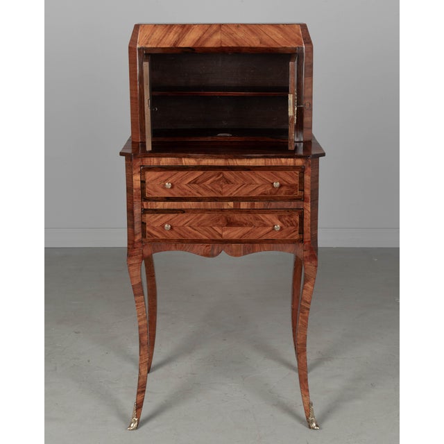 18th Century 18th Century Louis XVI Marquetry Bonheur Du Jour Table For Sale - Image 5 of 11