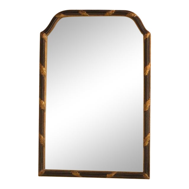 Regency Style Black Gold Framed Mirror Chairish