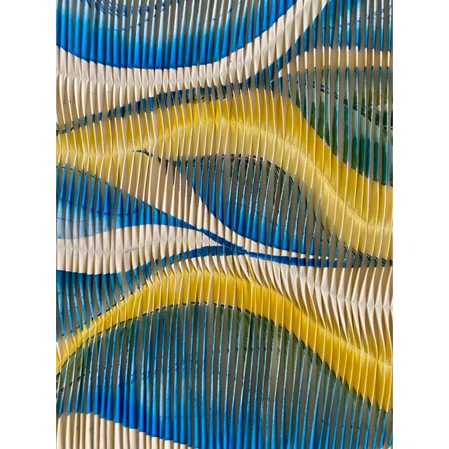 Feuille, 2023, Acrylic & Textile Artwork For Sale - Image 7 of 11