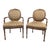 Pair of French Country Traditional Side Chairs For Sale