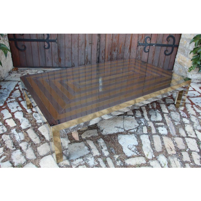 1970s Large Coffee Table by Maison Jansen, 1970s For Sale - Image 5 of 12