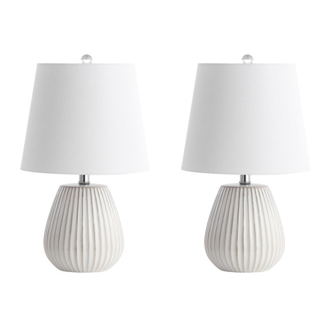 Kate Table Lamp in White - a Pair For Sale - Image 9 of 9
