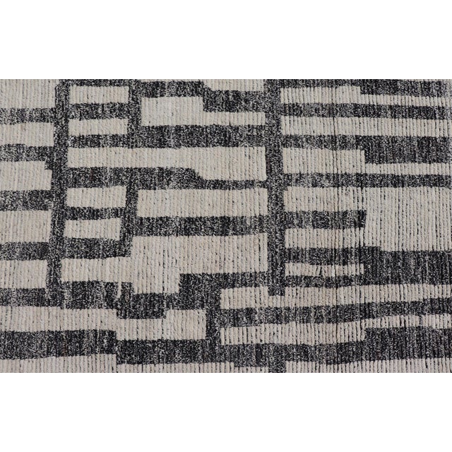 2020s Square Modern Moroccan Tribal Rug With Geometric Patterns 13'4 X 14'4 For Sale - Image 5 of 12