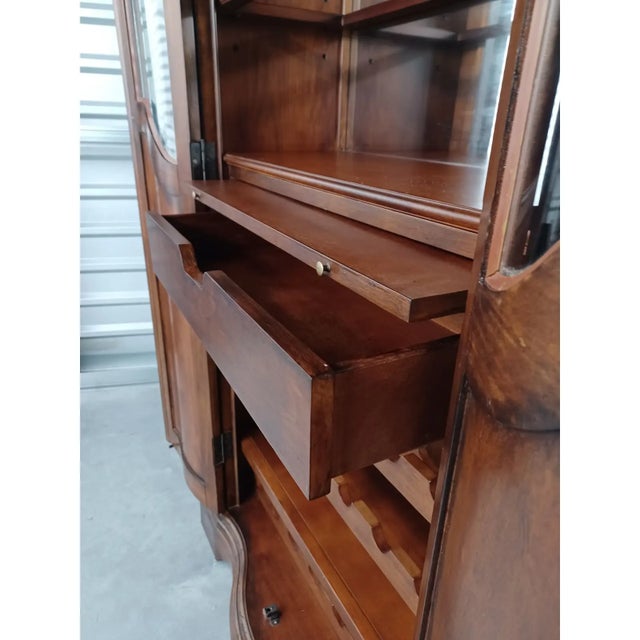 Wood Vintage Bar / Wine Cabinet For Sale - Image 7 of 12
