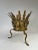 Transitional Early 20th Century Acanthus Leaf Gilt Metal Planter Holder For Sale - Image 3 of 6