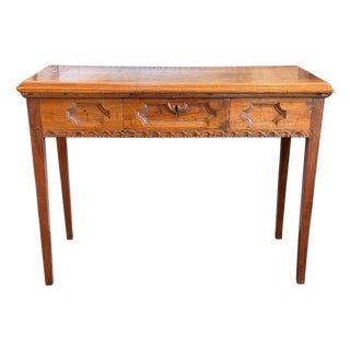 19th Century Italian Walnut Console Table For Sale