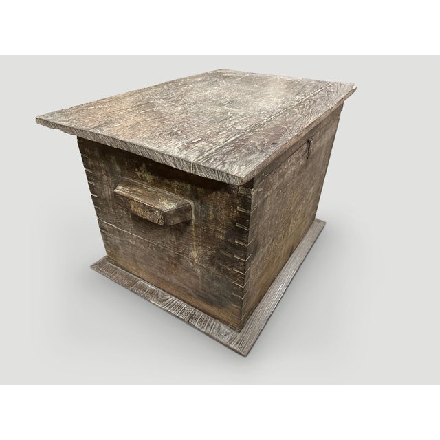 Tribal 1950s Wood Chest For Sale - Image 3 of 6