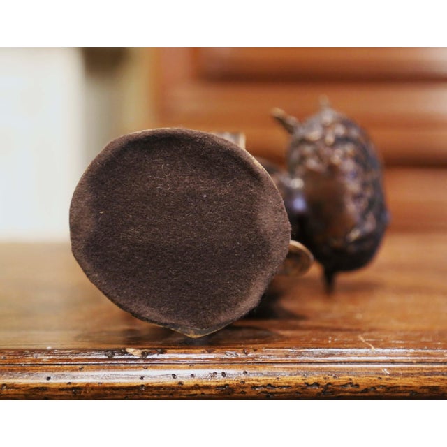 19th Century French Bronze Sculpture "The Lady With the Ducks" Signed Moreau For Sale - Image 11 of 12