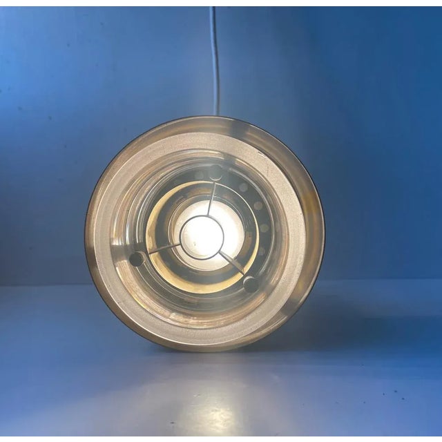 Metal Mid-Century Nautical Princess Margrethe Pendant Lamp by Kay Kørbing for Lyfa, 1960s For Sale - Image 7 of 10