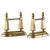 Neoclassical Andirons in Patinated Brass, 1890s, Set of 2 For Sale - Image 10 of 10