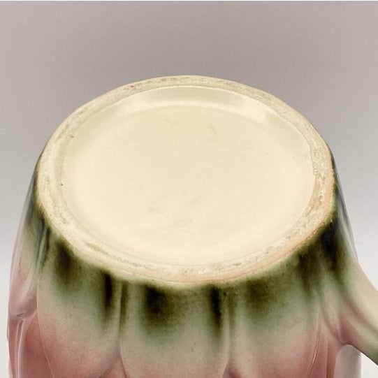 Vintage St. Clement Barbotine French Majolica Pitcher With Artichoke Pattern For Sale - Image 9 of 12