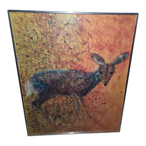 Vintage Poster "April" by Brian Wildsmith - Deer